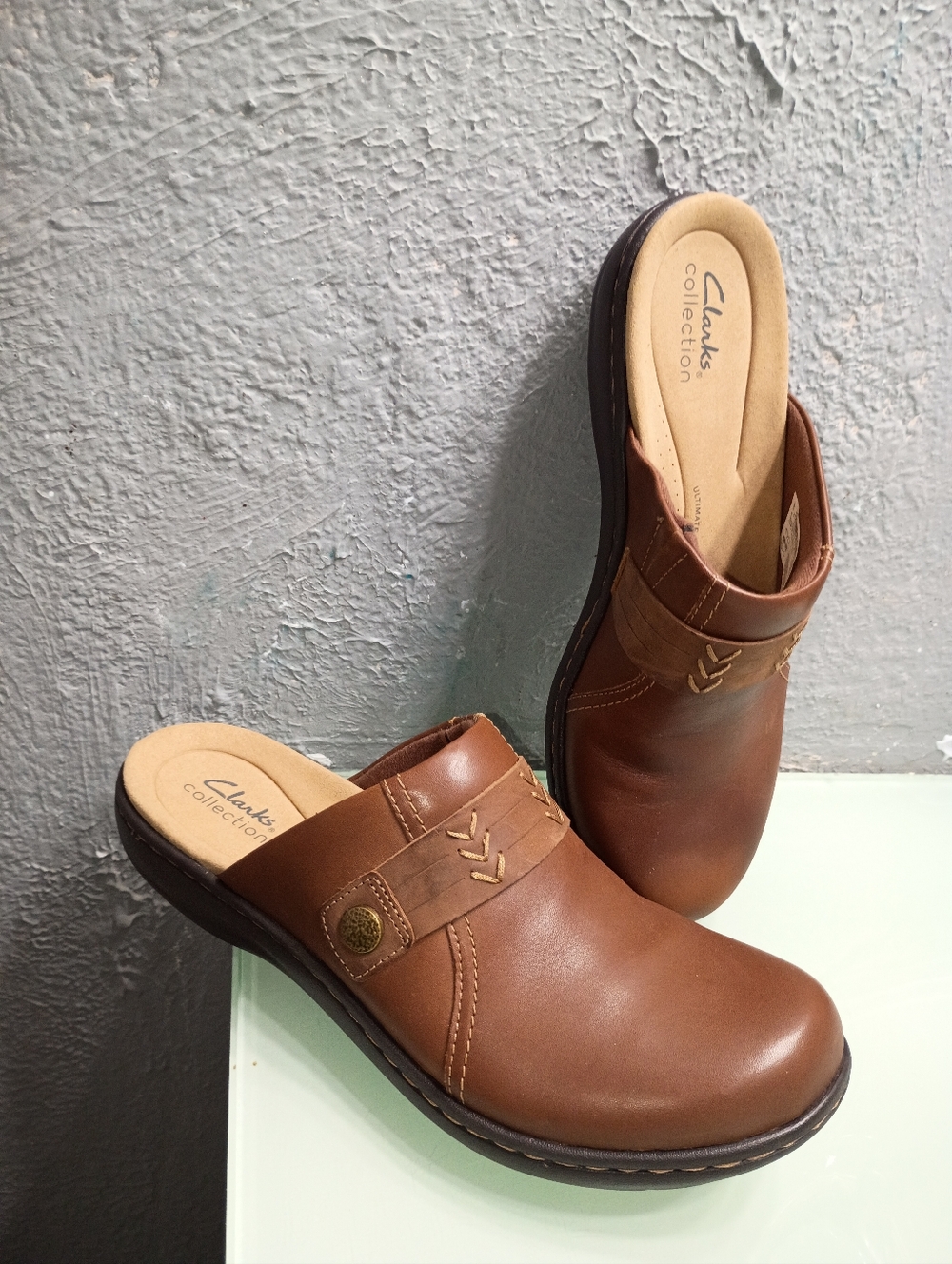 Clarks Laurieann Ella Clog Sandals Ladies Shoes Size 8